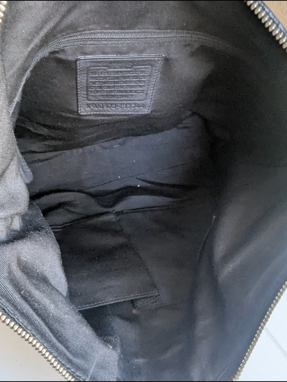 vintage Coach Soho Signature Pleated Hobo Bag